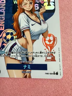 Nami FIFA England DIY ACG One Piece Anime Art Card Custom Collab - Image 2