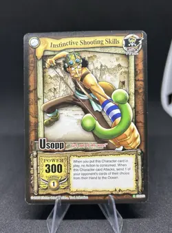 One Piece CCG Instinctive Shooting Skills Usopp CHO1O 2005 Vintage English - Image 1
