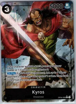 Kyros (Alt Art) OP04-082 English Kingdoms of Intrigue - One Piece Card - NM - Image 1