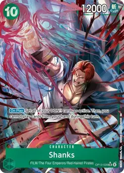 One Piece Shanks (028) (Alternate Art) - OP13-028 - SR - Foil, Near Mint Carryin - Image 1