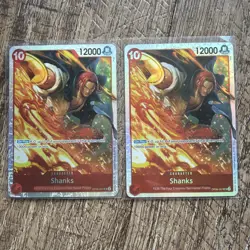 (2x) One Piece OP06-007 SHANKS SR FOIL NM TCG ENGLISH NM - Image 1