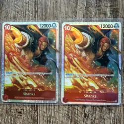 (2x) One Piece OP06-007 SHANKS SR FOIL NM TCG ENGLISH NM - Image 5