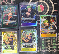 Bandai One Piece Card Game Roronoa Zoro Alt Art Foil Lot 5 English - Image 1