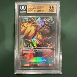 Monkey D Luffy (The Best Premium Booster Vol2) PRB02-005 Alt Art SR BGS 9.5! - Image 1