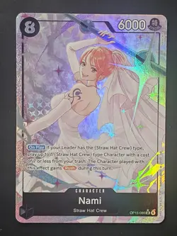 **Nami OP15-086 Alt Art Foil One Piece Kami's Island** Fast Shipping!! NM - Image 1