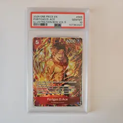 Portgas D. Ace Illustration Box Vol.5 ST15-005 Promo One Piece Red PSA 10 - Image 1