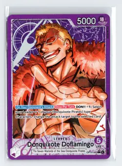 Donquixote Doflamingo OP14-060 Azure Sea's Seven Leader Alt Art One Piece - Image 1