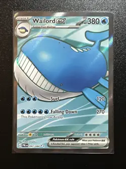 Wailord ex 097/084 Full Art Ultra Rare Pokemon Pitch Black ME05 NM English - Image 1