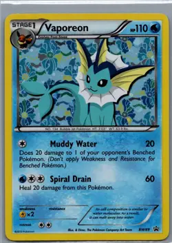 Vaporeon - Promo Holo Black and White Promos BW89 NM - Image 1