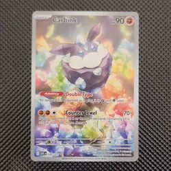 Pokemon TCG Carbink Stellar Crown 242/217 IR Holo EN 90HP - Image 1