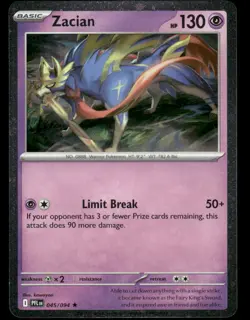 Zacian (Cosmos Holo) 045/094 Rare Blister Exclusives Pokemon Near Mint - Image 1