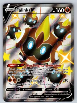 Falinks V SV115/SV122 Holo V Rare Shining Fates Shiny Vault Pokemon Near Mint - Image 1