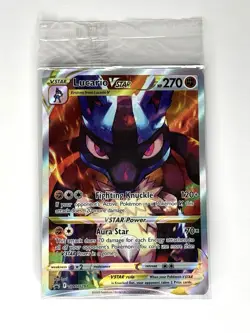 Pokemon TCG Lucario VSTAR Promo Crown Zenith SWSH291 Sealed Card Near Mint - Image 1