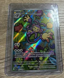 Ambipom 107/094 Illustration Rare Phantasmal Flames Pokemon Holo Near Mint - Image 1
