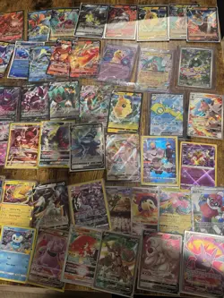 75 Pokemon Hits Lot | Full Arts, V, VMAX, Holo Rare Cards - Image 2