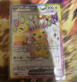Pokemon TCG Pikachu ex 219/191 Sv08 Surging Sparks Full Art Ultra Rare Holo - Image 1