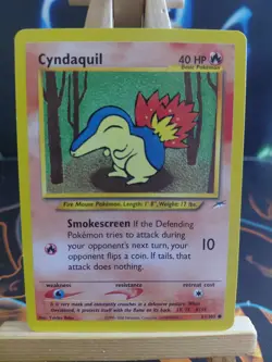Pokemon TCG Cyndaquil Neo Destiny Card 61/105 Regular LP - Image 1