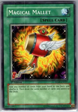 Magical Mallet SD09-EN027 Structure Deck: Dinosaur's Rage - Yu Gi Oh Card - NM - Image 1