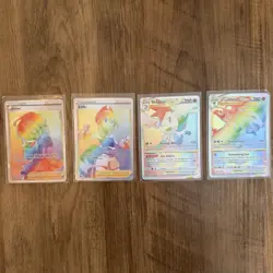 Pokemon TCG 7 Card Rainbow and Gold Secret Rare Lot - Image 1