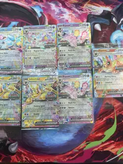 Pokemon Prismatic Evolutions Sealed Stamped 7 Card Pack Lot Eeveelutions x7 - Image 1