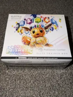 Pokemon TCG Prismatic Evolutions Pokemon Center Elite Trainer Box ETB Exclusive - Image 1