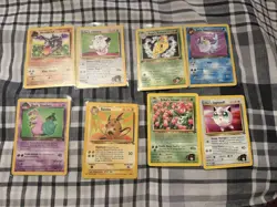 Pokemon TCG Vintage 7-Card Lot Gym/Team Rocket/Fossil English Unlimited - Image 2