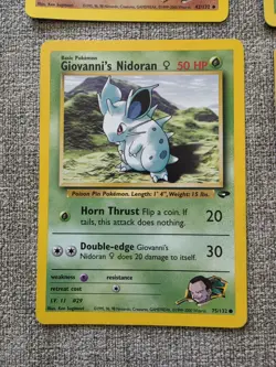 Pokemon Gym Challenge Giovanni Lot - 7 Card Set incl. 2x RARE Nidoqueen 23/132 - Image 4