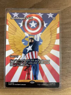Steelshaper's Gift (Borderless) 0050 Marvel Universe MTG Regular - Image 1