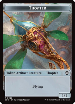 Phyrexian Germ || Thopter Token - Commander: Secrets of Strixhaven (Foil) - Image 2