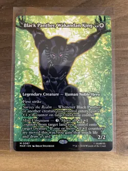 Black Panther, Wakandan King Marvel Universe Eternal Borderless Mythic Rare - Image 1