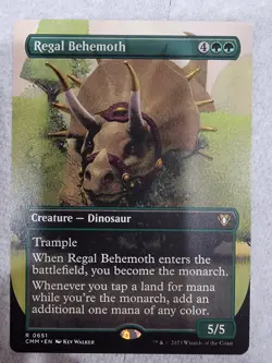 Magic the Gathering: Regal Behemoth (Borderless) Commander Masters Regular - Image 1