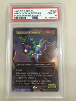 GREEN GOBLIN NEMESIS MTG MARVELS SPIDER-MAN PSA 10 - Image 1