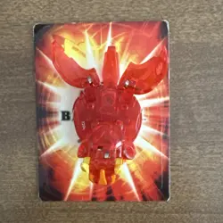 Bakugan Helix Dragonoid Red Pyrus Translucent Gundalian Invaders 720G - no DNA - Image 2