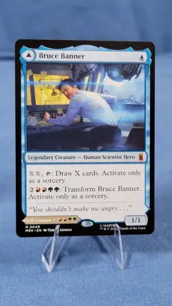 Bruce Banner Regular NM MSH 49 MTG Marvel Super Heroes Magic the Gathering - Image 1