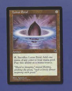 1997 Magic the Gathering - Lotus Petal - Tempest MTG - Image 1