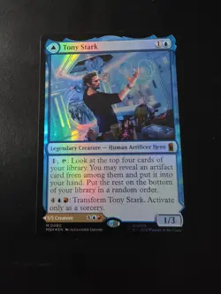 Tony Stark Foil 80 Marvel Super Heroes Magic the Gathering - Image 1