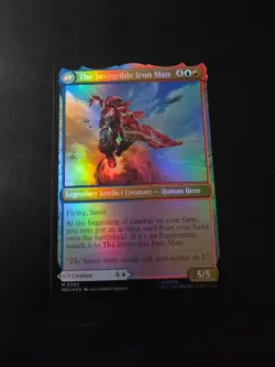 Tony Stark Foil 80 Marvel Super Heroes Magic the Gathering - Image 2