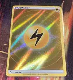 Pokemon TCG Lightning Energy Full Art 155/159 Crown Zenith Holo NM - Image 1