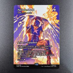 Patriotic Shield - Sword of Fire and Ice (Borderless) Marvel Super Heroes MTG - Image 1