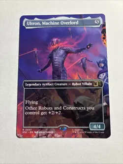 Ultron, Machine Overlord (Borderless) Marvel Super Heroes MTG Plus Bonus Rare!!! - Image 1