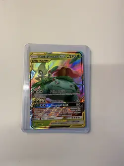 Pokemon TCG Celebi & Venusaur GX Card 1/181 Tag Team Sun Moon - Image 1