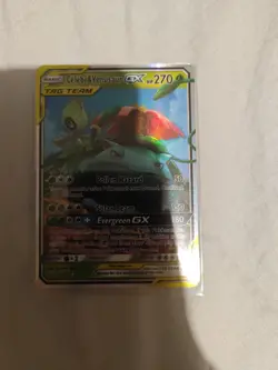 Pokemon TCG Celebi & Venusaur GX Card 1/181 Tag Team Sun Moon - Image 1