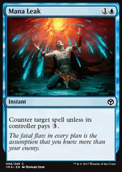 MTG MANA LEAK FOIL EXC - INDEBOLIMENTO MAGICO - IMA - MAGIC - Image 1
