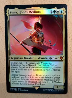 Magic FOIL Yuna, Grand Summoner, Hohes Medium, Commander, Final Fantasy, DEUTSCH - Image 2