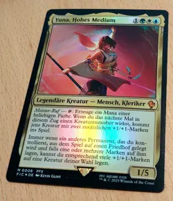 Magic FOIL Yuna, Grand Summoner, Hohes Medium, Commander, Final Fantasy, DEUTSCH - Image 3