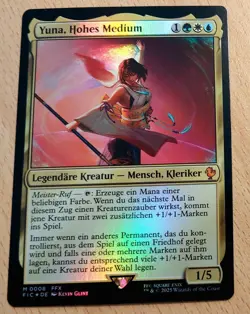 Magic FOIL Yuna, Grand Summoner, Hohes Medium, Commander, Final Fantasy, DEUTSCH - Image 4