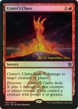 Crater's Claws - Foil - Prerelease Promo ~ Moderately Played Prerelease Promos M - Image 1
