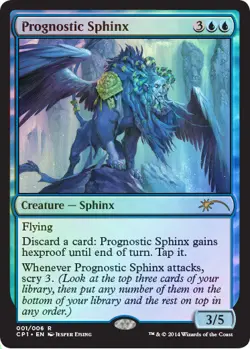 Prognostic Sphinx - Foil ~ Moderately Played Clash Pack Promos MTG Magic Ultimat - Image 1