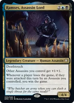 NM - Ramses, Assassin Lord [DMC - 39] Commander: Dominaria United - Image 1