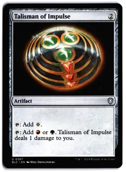 Talisman of Impulse NM BLC Commander: Bloomburrow MTG - Image 1